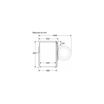 Lave linge hublot BOSCH WGG254FQFR