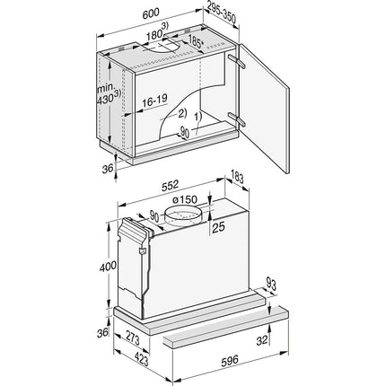 Hotte escamotable MIELE DAS 4620 Ino