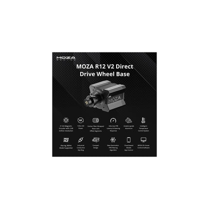 Base de volant MOZA RACING R12 V2 Direct Drive Wheel Base