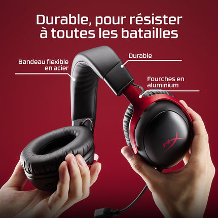 Casque gamer HYPERX Cloud III S Rouge