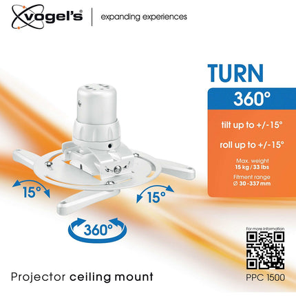 Support vidéoprojecteur VOGEL'S pour videoprojecteur PPC 1500 blanc