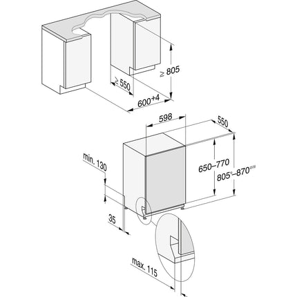 Lave vaisselle encastrable MIELE G 7260 SCVi