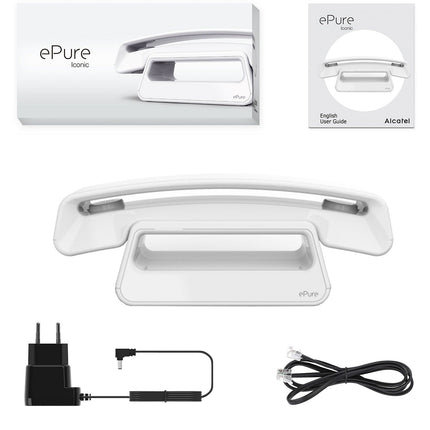Téléphone sans fil ALCATEL ePure Iconic Blanc