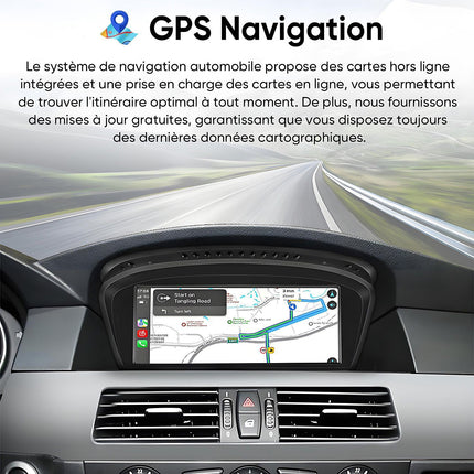 Autoradio connecté JUNSUN pour BMW E60 E90-E93 CCC system Carplay