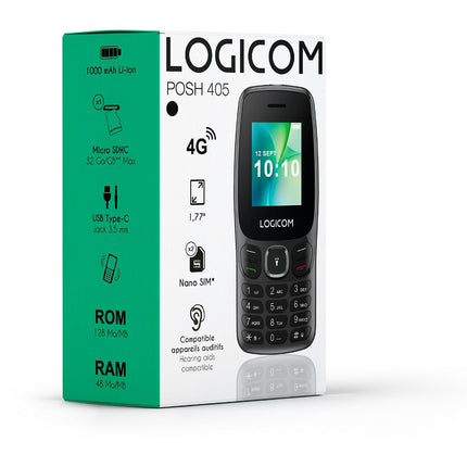 Téléphone portable LOGICOM Posh 405 Noir