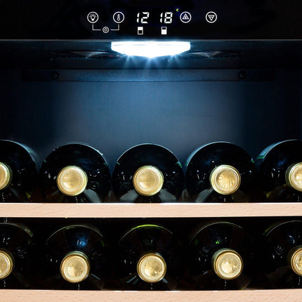 Cave à vin polyvalente KLARSTEIN Barossa 54 Duo 148L 54bt Noir