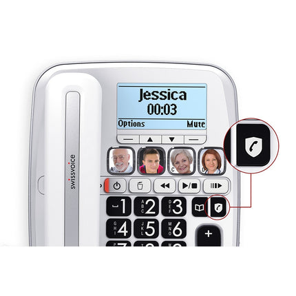 Téléphone filaire SWISSVOICE XTRA 3355 Combo Voice