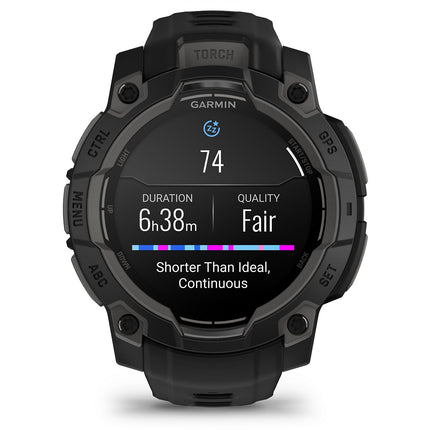 Montre sport GARMIN Instinct 3 Outdoor GPS AMOLED BT Noir Bracelet noir