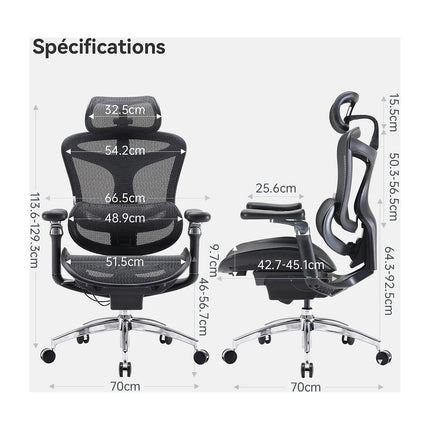 Fauteuil ergonomique SIHOO C300 Pro chaise ergonomique noir