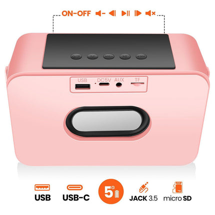 Enceinte PC AVIZAR pour Enfant avec 2 Micros et LED RGB