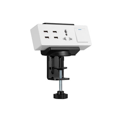 Range câble KIMEX Support de table pour multiprise, noir