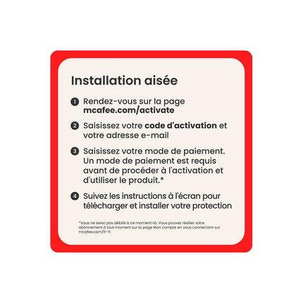 Logiciel antivirus et optimisation MCAFEE Internet Security 3 appareils 1 an