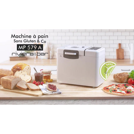 Machine à pain RIVIERA ET BAR Sans Gluten & Co MP579A Ivoire