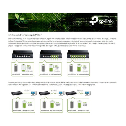 Switch ethernet TP-LINK SG108S 8 ports