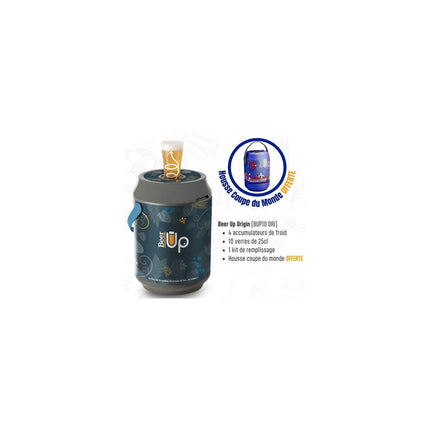 Tireuse à bière BEER UP BUP10 CDM - Édition Spéciale Foot - Autonomie 20h - Pour fûts de 5L