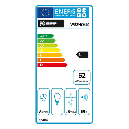 Plaque induction aspirante NEFF V58FHQ4L0, N70, Twist Touch