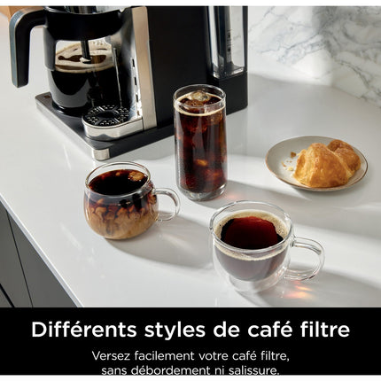 Cafetière filtre et capsules NINJA avec mousseur intégré CFN803EU