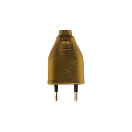 ZENITECH Fiche mâle 2P 6A - Or - Zenitech