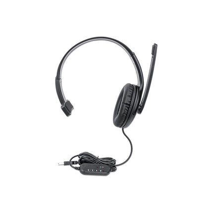 Micro-casque MANHATTAN Mono supra auriculaire - Léger - USB-A