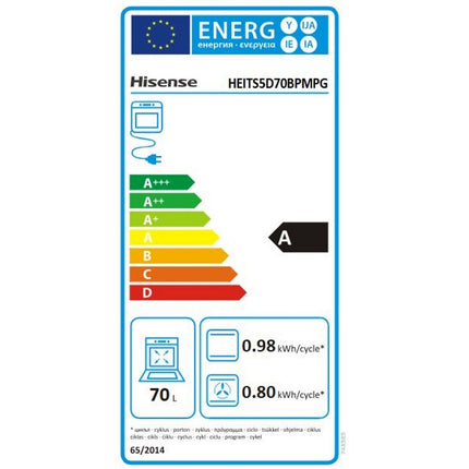 Cuisinière induction HISENSE HEITS5D70BPMPG