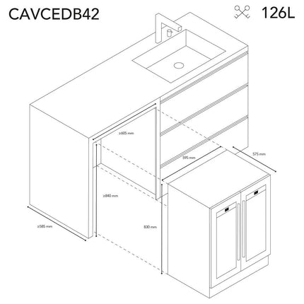 Cave à vin polyvalente LES PETITS CHAMPS CAVCEDB42