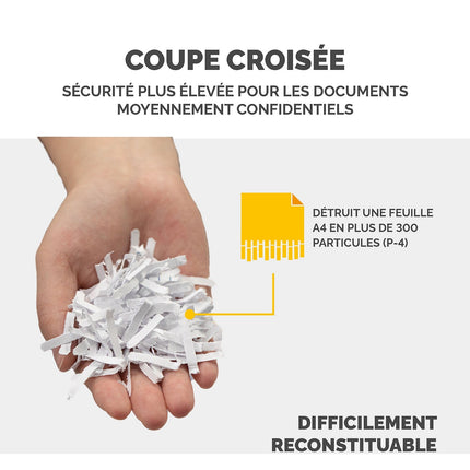 Destructeur FELLOWES P 30C Coupe croisée