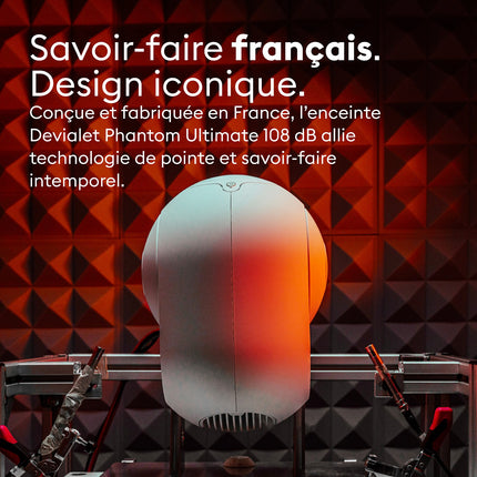 Enceinte résidentielle DEVIALET Phantom Ultimate 108 dB Light Pearl