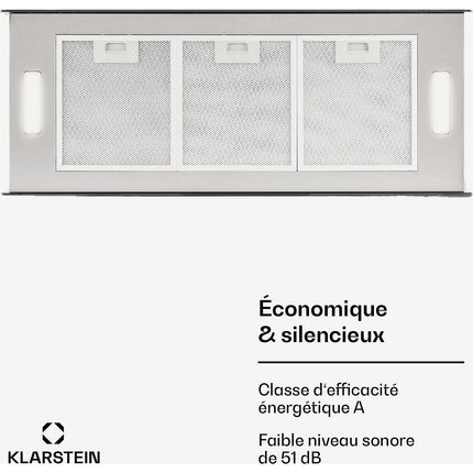 Hotte décorative îlot KLARSTEIN Kronleuchter XL îlot 90cm 590m³/h noir