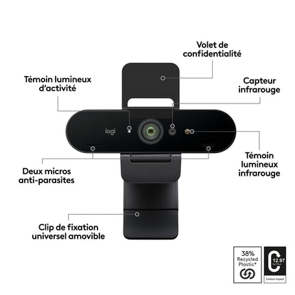 Webcam LOGITECH BRIO 4K GRAPHITE