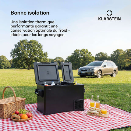 KLARSTEIN Arctiq Duo compresseur 43L 78 cm Noir