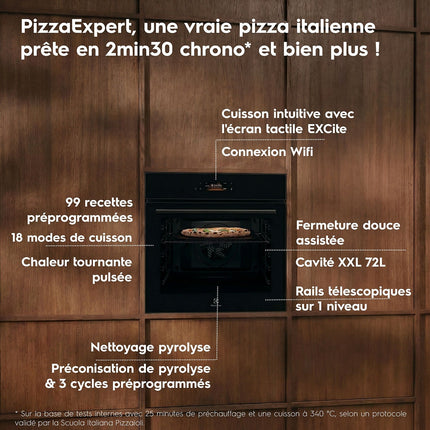 Four encastrable ELECTROLUX EOX8P38WZ Pyrolyse Chaleur tournante et Fonction Pizza 71L