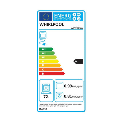 Cuisinière vitrocéramique WHIRLPOOL W6V8LCSW