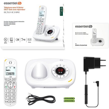 Téléphone sans fil ESSENTIELB BRIO SOLO Rép