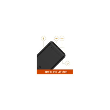 Batterie externe ESSENTIELB 10000 MAH USBC NOIR