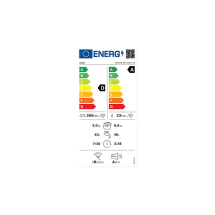Lave linge séchant hublot HAIER HWD80BP14367TUFR