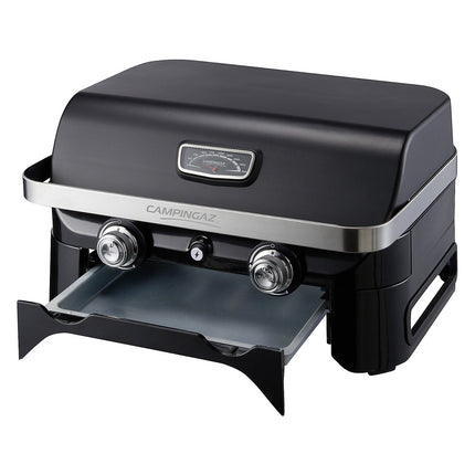 Barbecue gaz CAMPINGAZ Attitude LX noir 2 brûleurs à poser, 58x36 cm