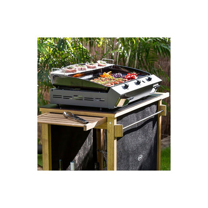 Chariot Plancha ENO Emile bois compatible plancha de 45 à 80 cm