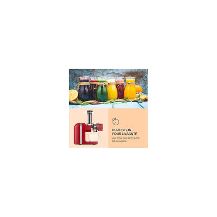 Extracteur de jus KLARSTEIN Bella Elegance - Rouge
