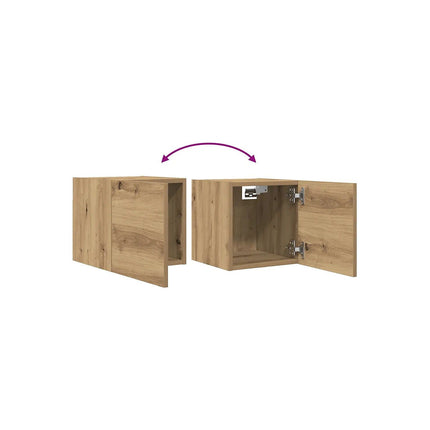 Meuble TV HELLOSHOP26 Meuble TV mural élégant et pratique 30,5