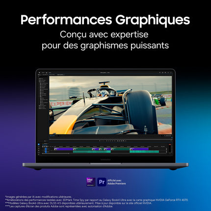 Ordinateur portable SAMSUNG Galaxy Book6 Ultra AI 16" Tactile - Intel Core Ultra 7 - Nvidia RTX 5070 - 32 Go RAM - SSD 1 To