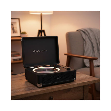 Platine CD PRIXTON Boogie Bluetooth, Radio FM et AUX, Noir