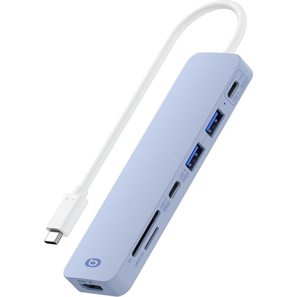 Hub ESSENTIELB 7 en 1 USB C violet