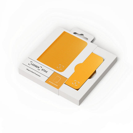Accessoire LEDGER Stax Magnetic Shell Orange Bitcoin