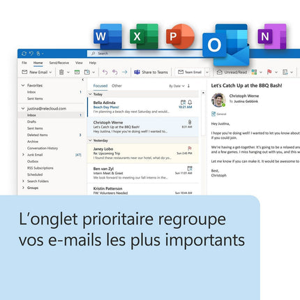 ESD MICROSOFT Office Famille et entreprise 2024