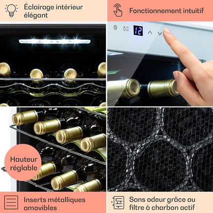 Cave à vin de service KLARSTEIN Shiraz 16 Uno 42L tactile