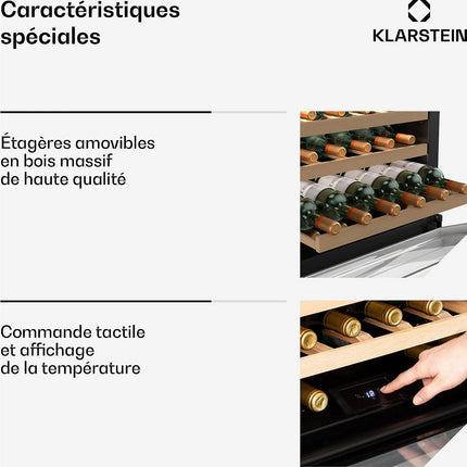 Cave à vin de service KLARSTEIN Vinsider 24 Built-In Uno 24 Fl LED