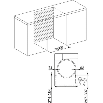 Sèche linge pompe à chaleur MIELE TSD 643 WP
