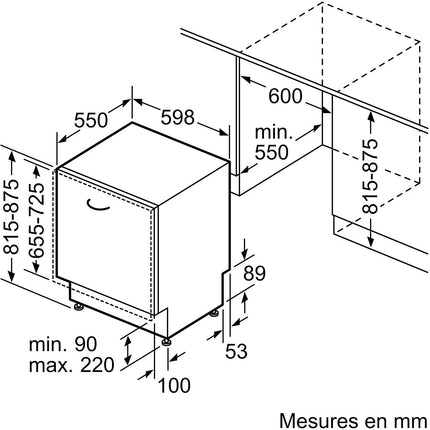 Lave vaisselle encastrable BOSCH SMV4EVX36F, SERENITY, Série 4, Silence Plus