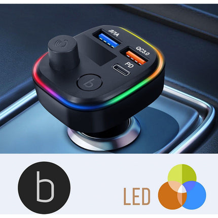 Transmetteur FM AVIZAR Transmetteur FM, Chargeur USB / USB-C