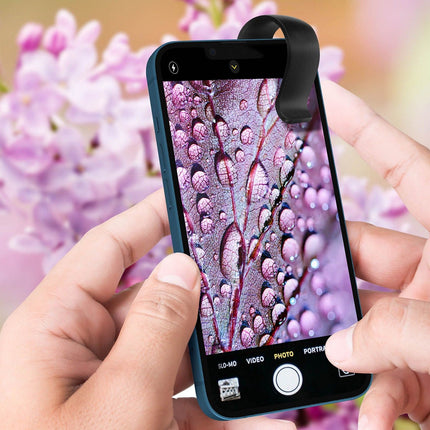 Objectif smartphone AVIZAR Zoom 100X + Anneau LED 30mAh - Noir